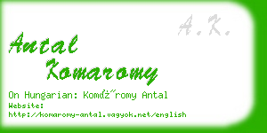 antal komaromy business card